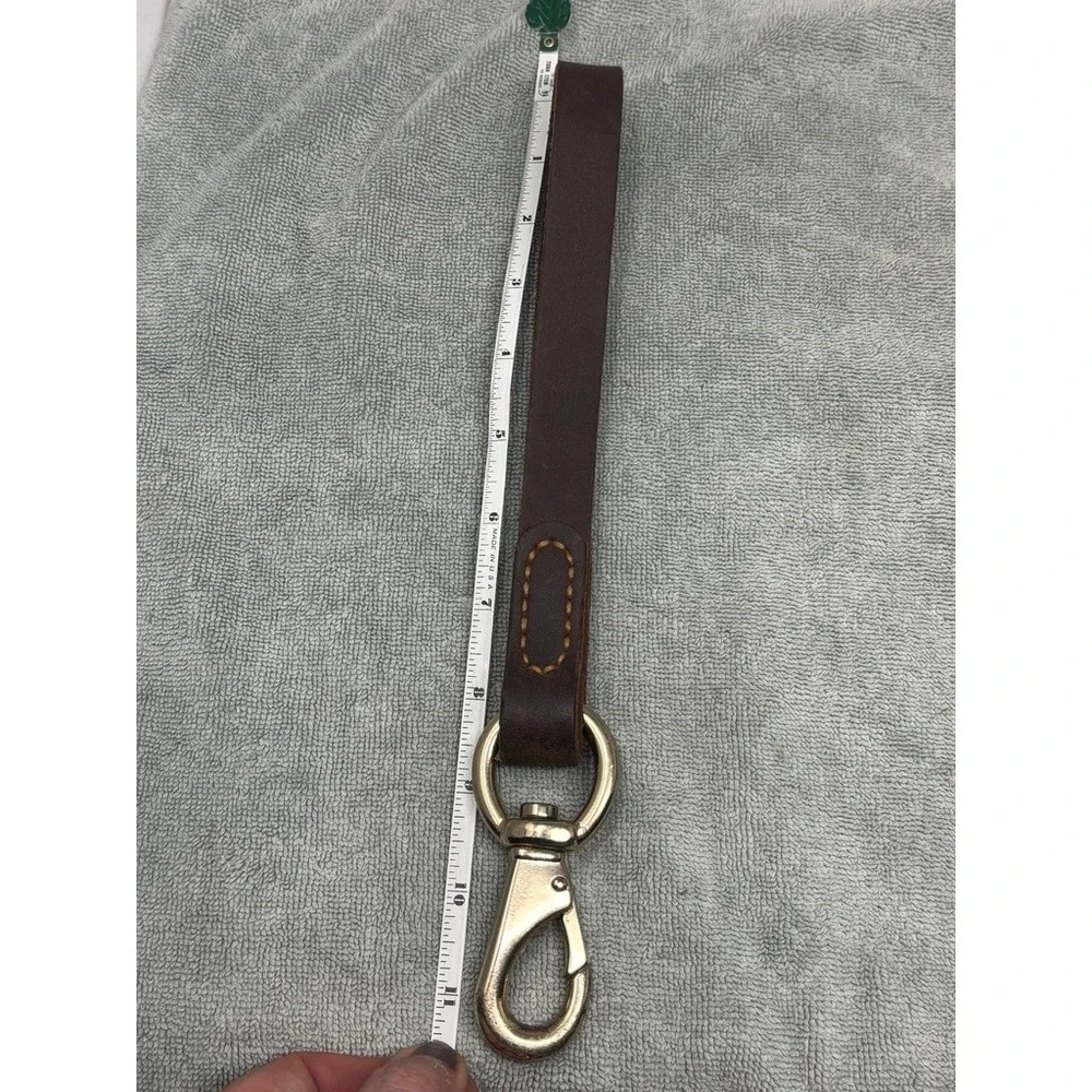 Brown Leather Key Fob Strap Wristlet Strap Swivel‎ Trigger 11